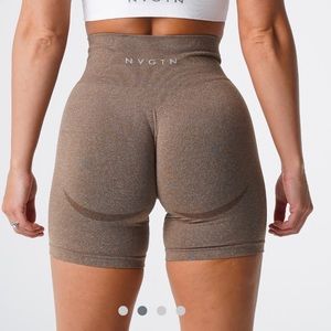 NWT NVGTN Mocha Contour Seamless Shorts